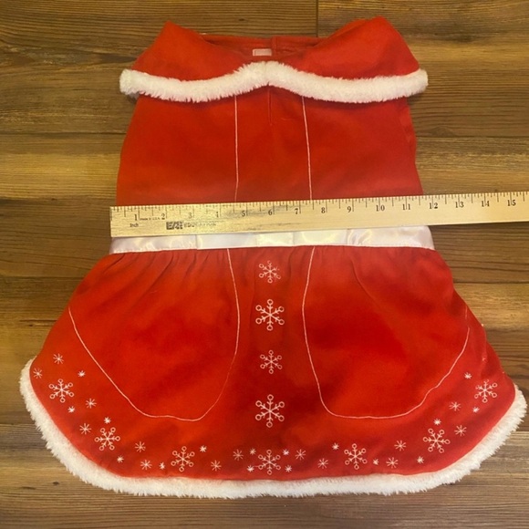Dog Sweater Christmas Snowflake Red size Large Dress - Picture 3 of 7